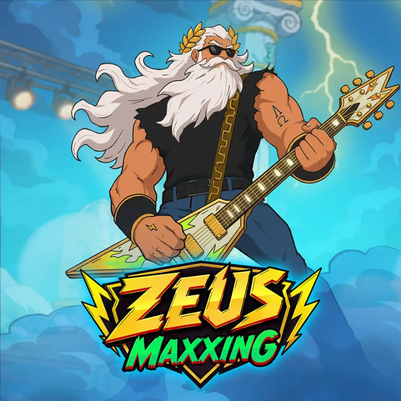 Zeus Maxxing från Happy Duck i SlotSpice-lobbyn